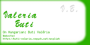 valeria buti business card